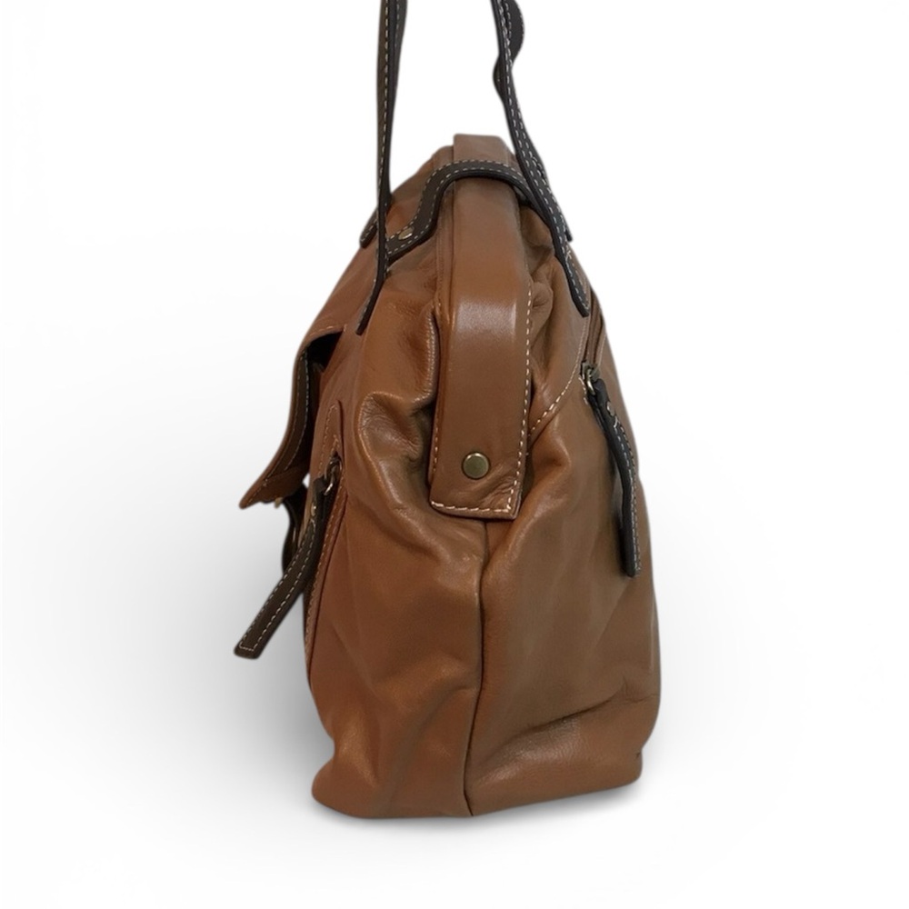 NorthStyle Brown Shoulder Bag with Dark Straps - Picture 6 of 10